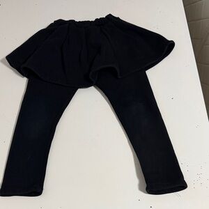 Black Kids Skirted Leggings